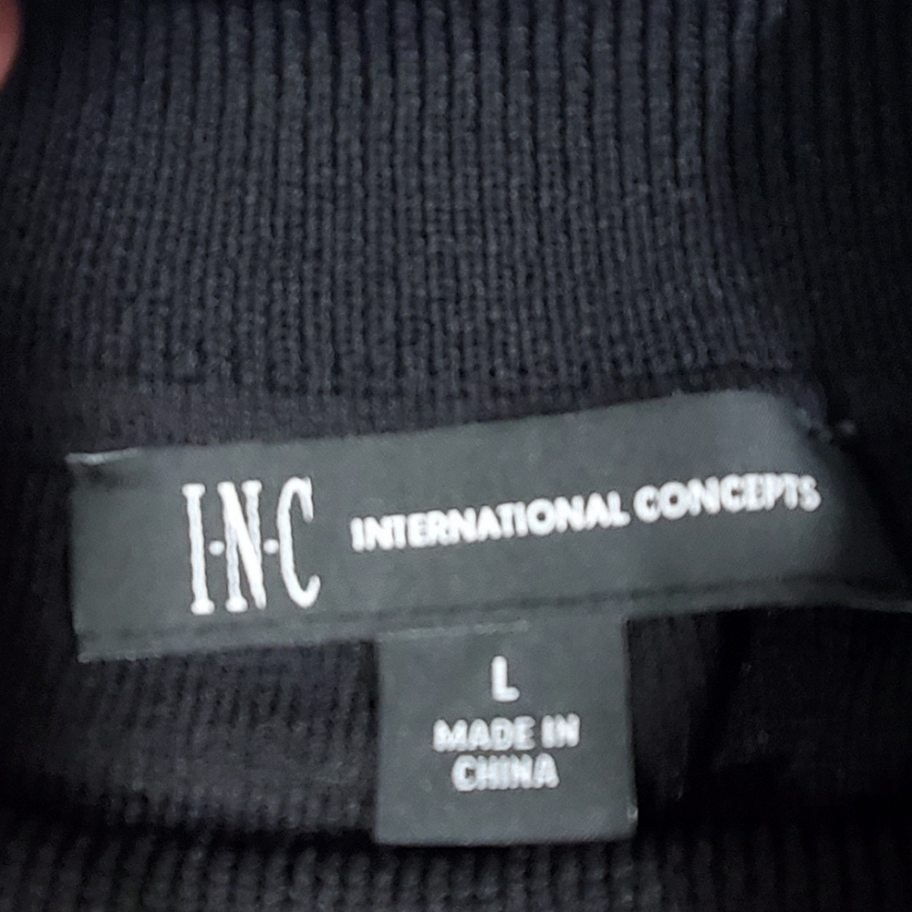 INC International Concepts Womens Black Lace Whimsygoth Witchy Romantic Top Lg - Picture 2 of 8